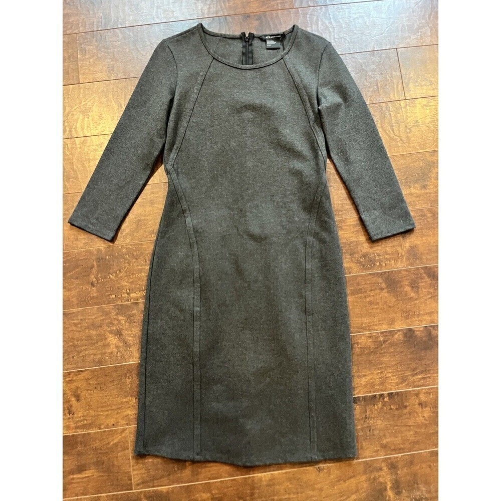 Armani Exchance Gray Fitted Casual Stretch Dress NWT Sz M